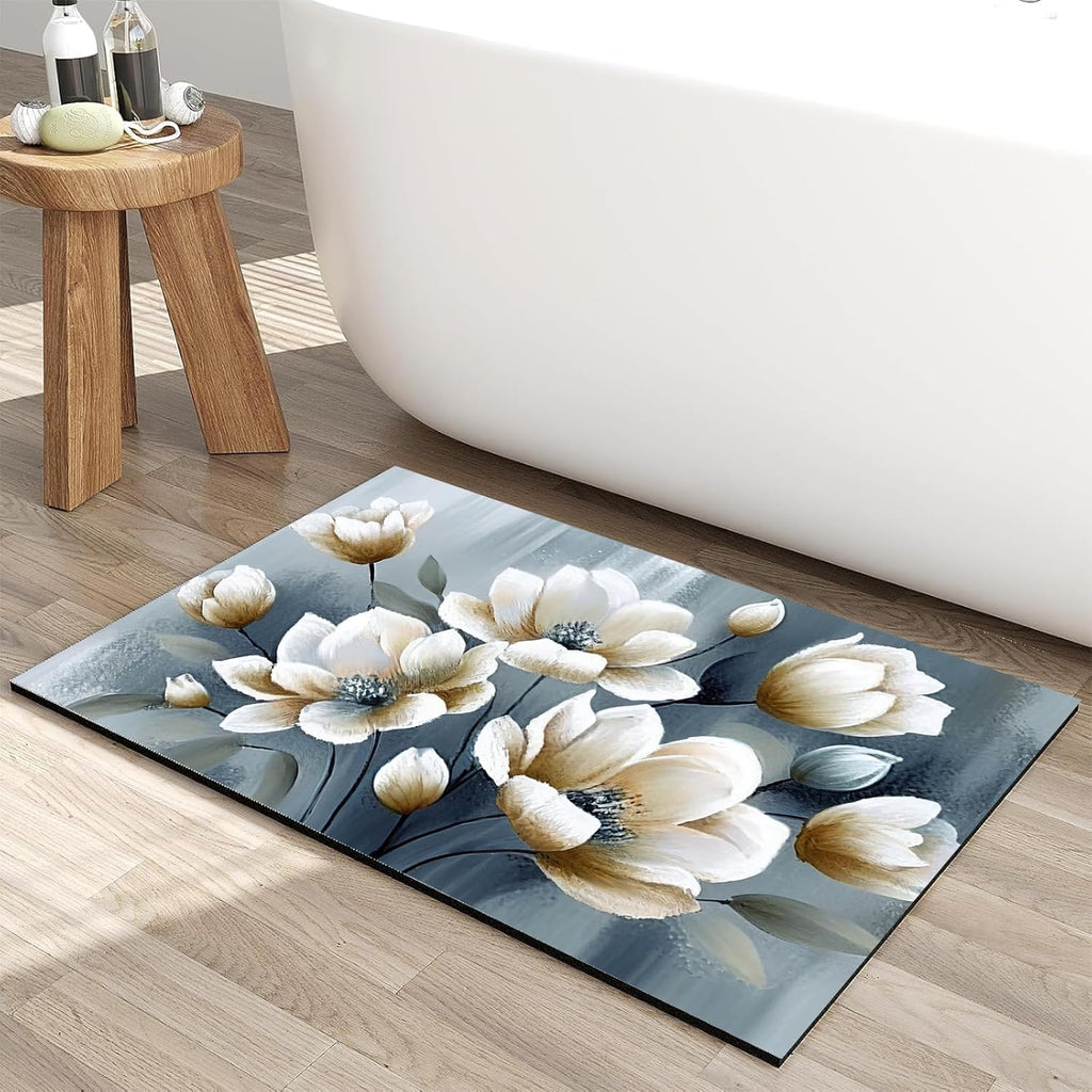 Bath Mat, 3 x 5ft, Ultra Soft and Non-Slip Bathroom Rugs, Water Absorbent and Machine Washable Bath Rug for Bathroom, Shower, and Tub